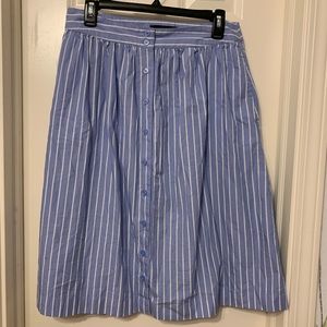 Who What Wear Button Up Midi Skirt